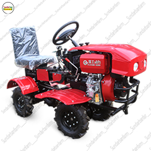 13 hp mini 4 Wheel power tiller machine steering system